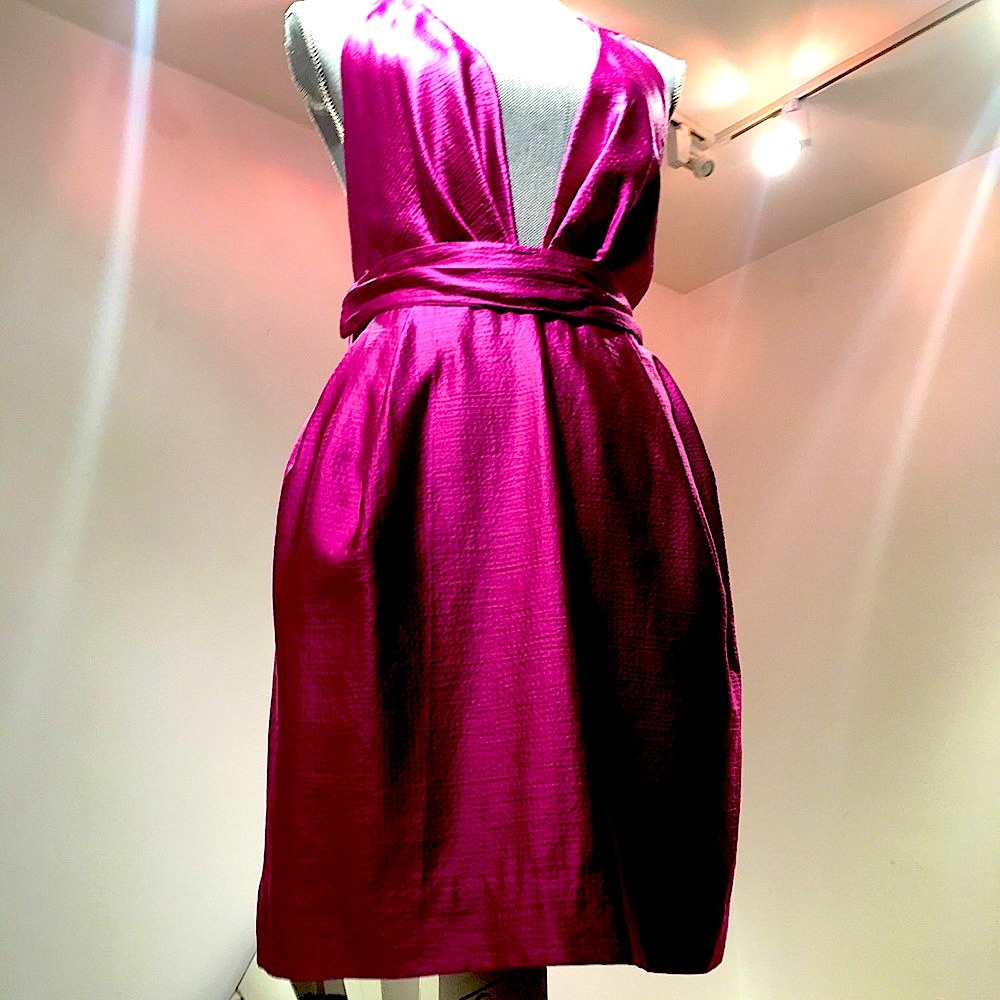 James Coviello silk cocktail dress